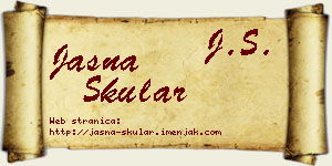 Jasna Skular vizit kartica